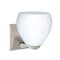 Besa Lighting Bolla Mini Sconce, Opal Matte, Satin Nickel Finish, 1x9W LED 1WZ-412207-LED-SN - alternate 1